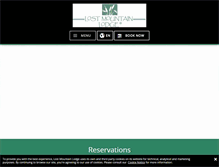 Tablet Screenshot of lostmountainlodge.com